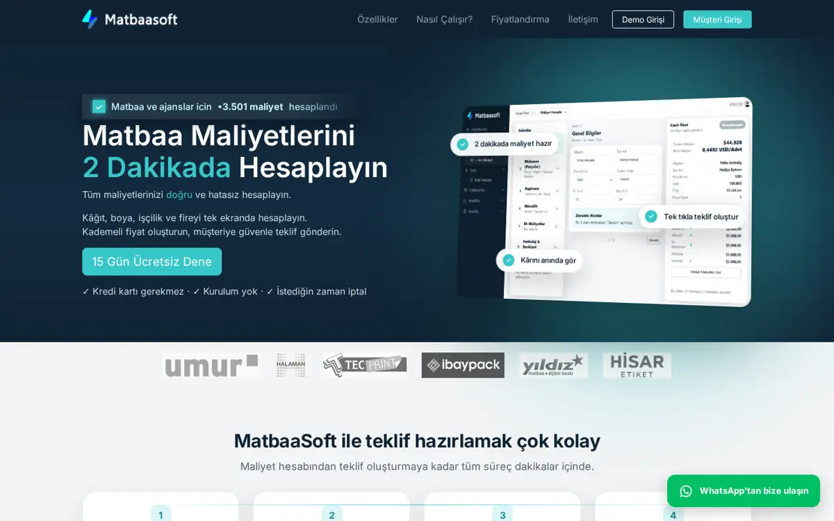 MatbaaSoft web sitesi
