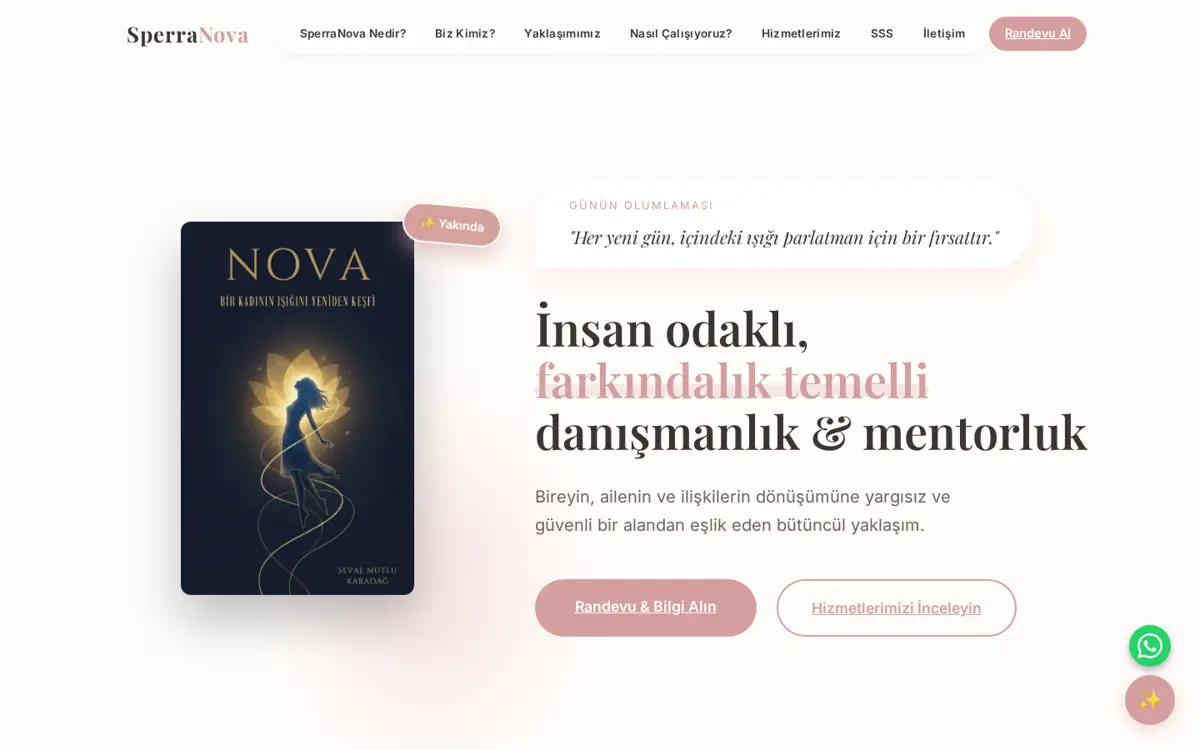 SperraNova web sitesi